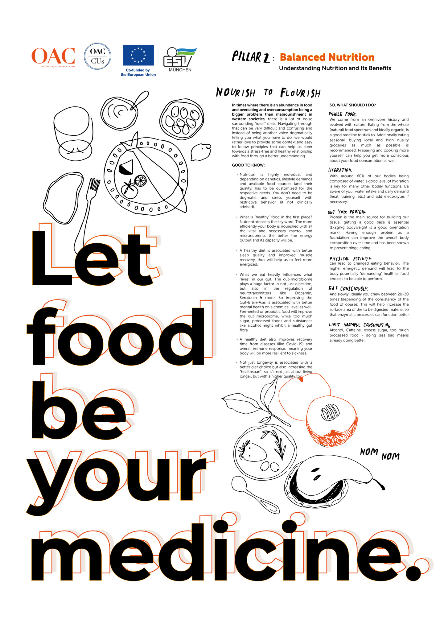 OACCUS Fact Sheet Posters: Pillar II Balanced Nutrition