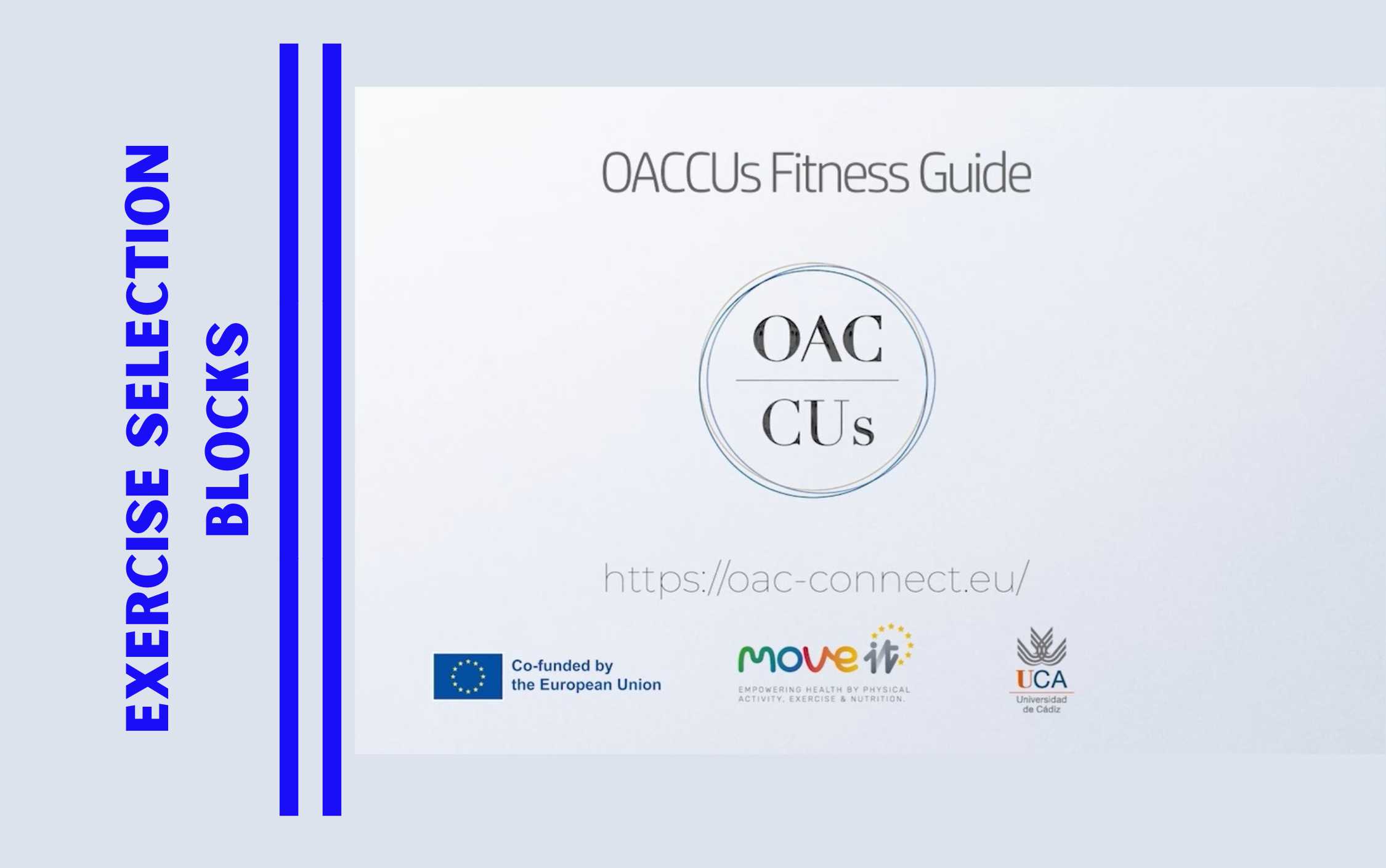 OACCUs Fitness Guide: Exercise Selection Blocks