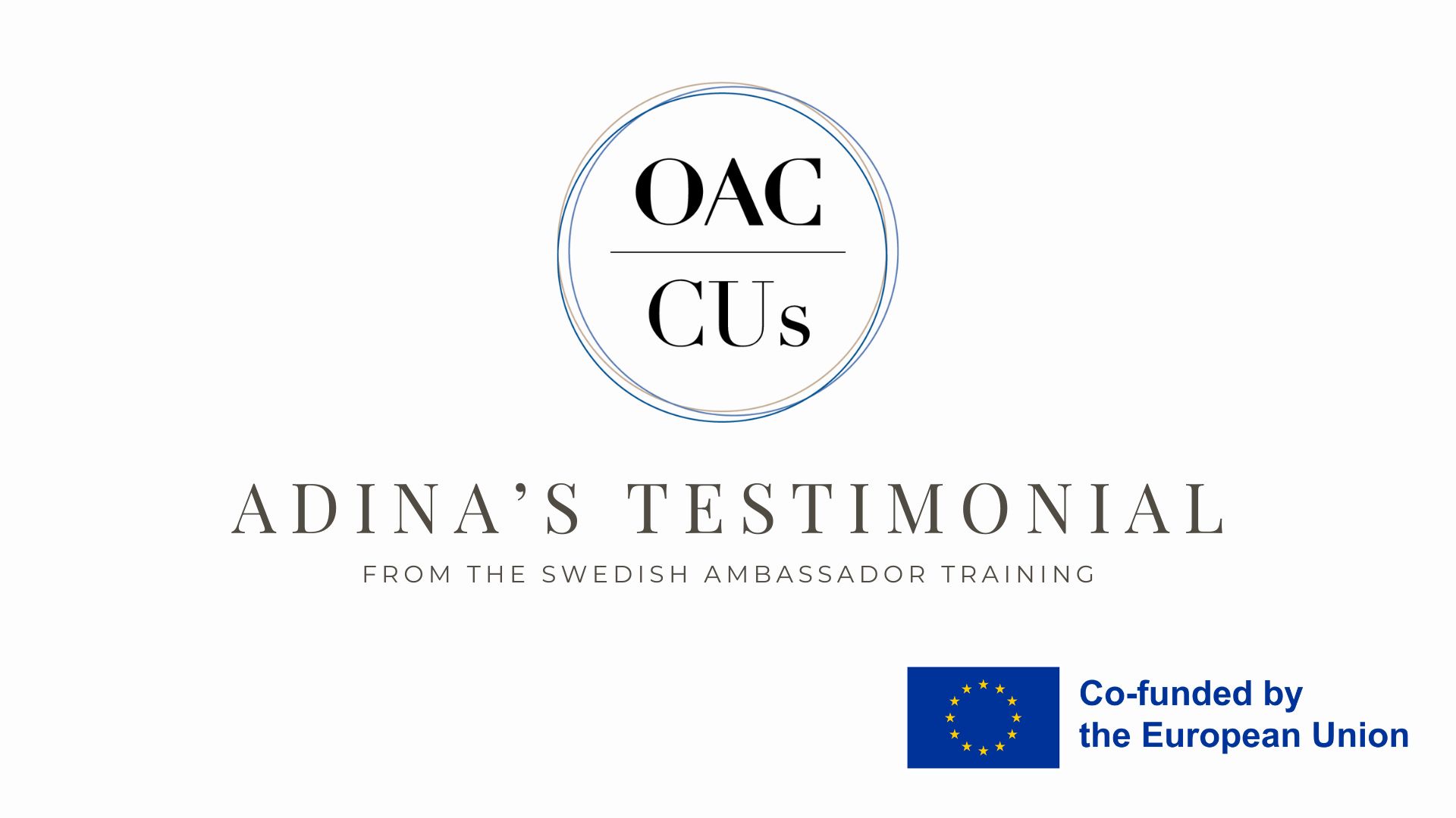 Adina's insights from the OACCUs Ambassador Training
